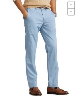 Polo Ralph Lauren Light Blue Bedford Chino Classic Twill Pants Size 33x32